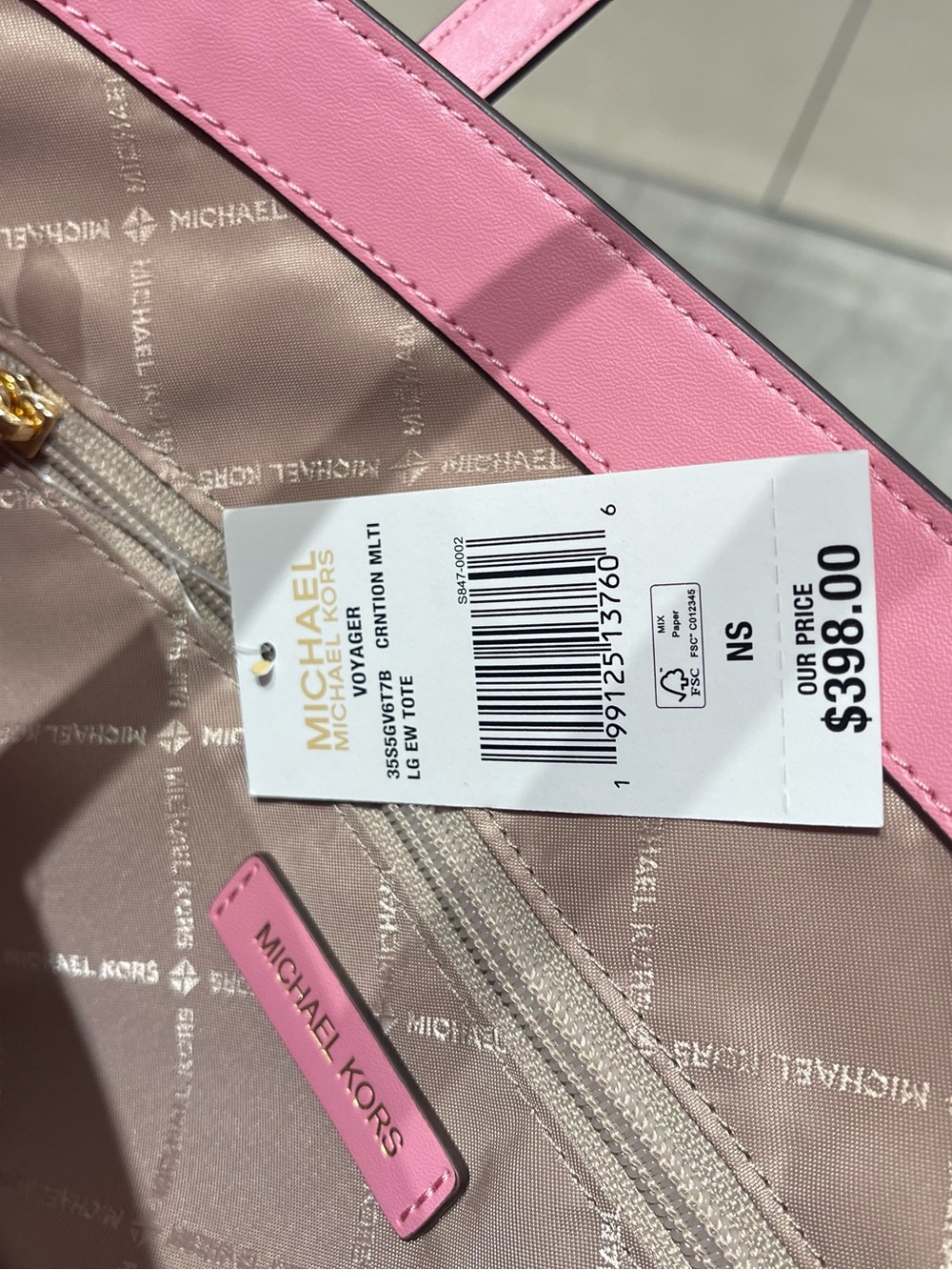 Michael Kors Voyager Lg Color-Block Signature Logo EW Shouldr Tote
Carnation
NWT - Picture 3 of 16